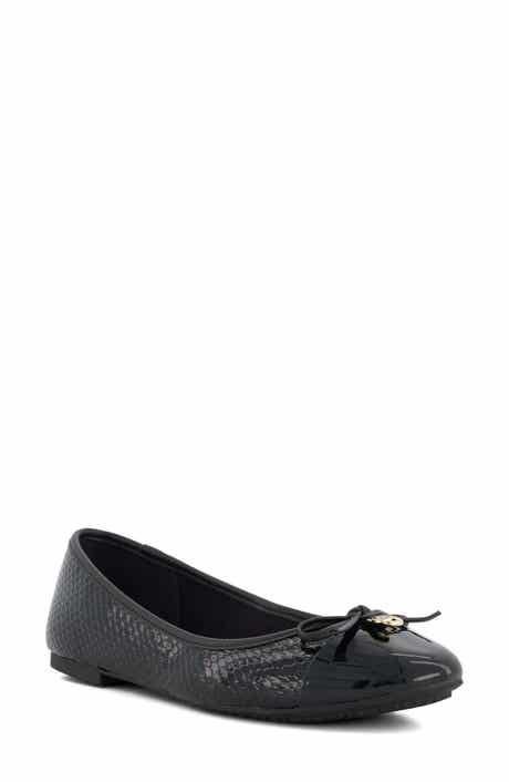 Hallo Snake Embossed Ballet Flat