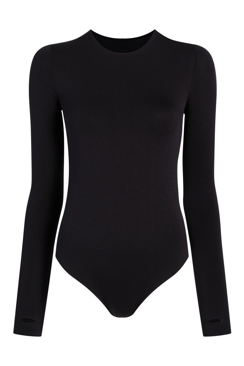 Prima Ballet Bodysuit, Alternate, color, BLACK