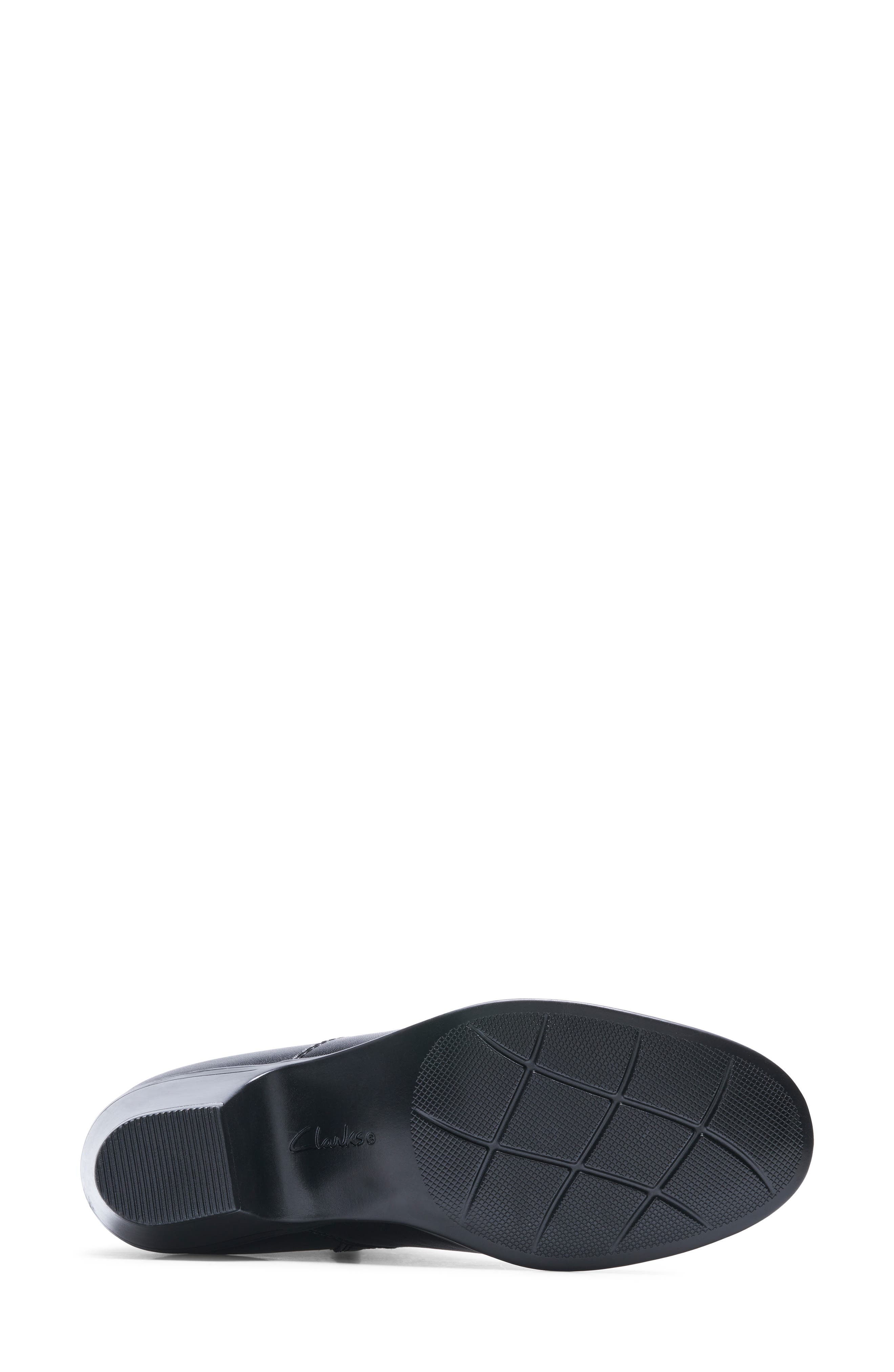 Clarks<sup>®</sup> Emily2 Lux Ankle Boot, Alternate, color, Black Leather