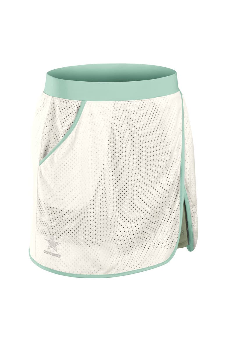 Women's Fanatics Cream Dallas Cowboys Studio Wellness Skort, Alternate, color, Cream