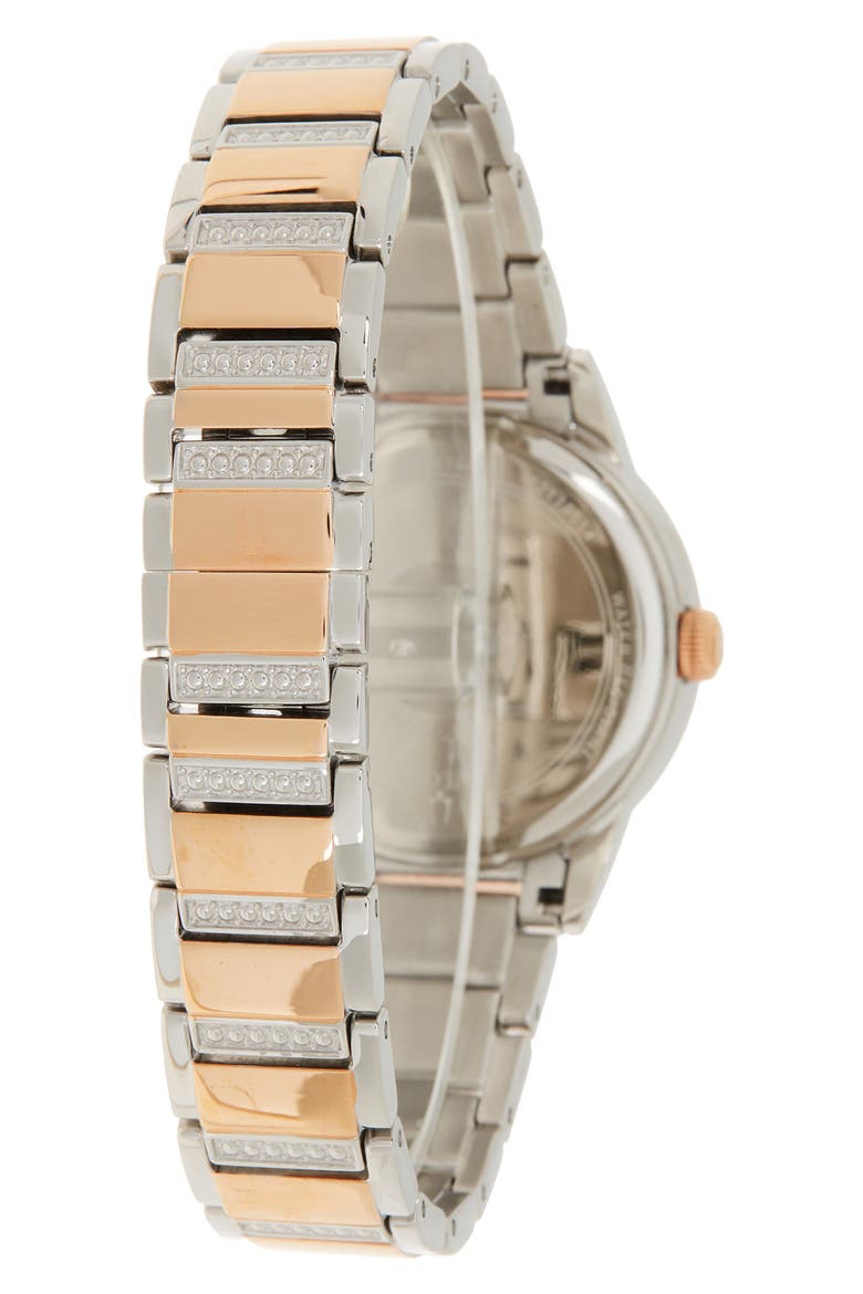 Women's Turnstyle Crystal Accent Watch, 32.5mm, Alternate, color, TWO-TONE