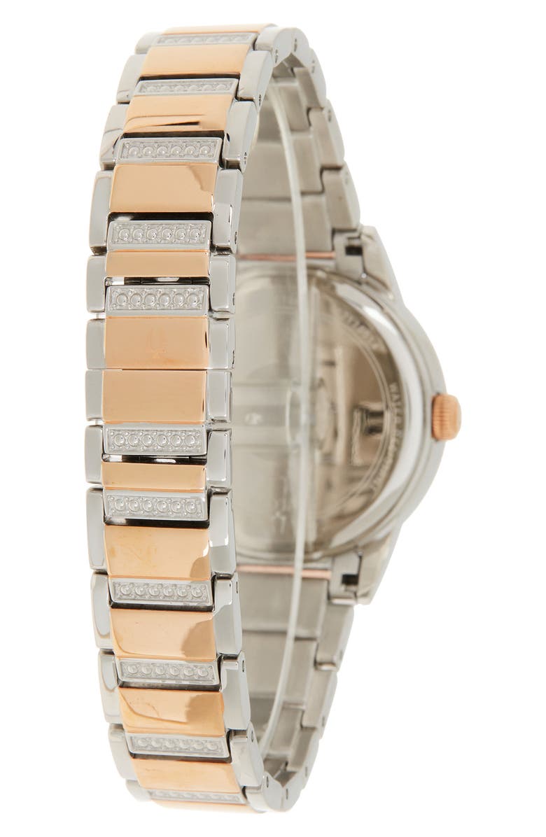 BULOVA Women's Turnstyle Crystal Accent Watch, 32.5mm, Alternate, color,