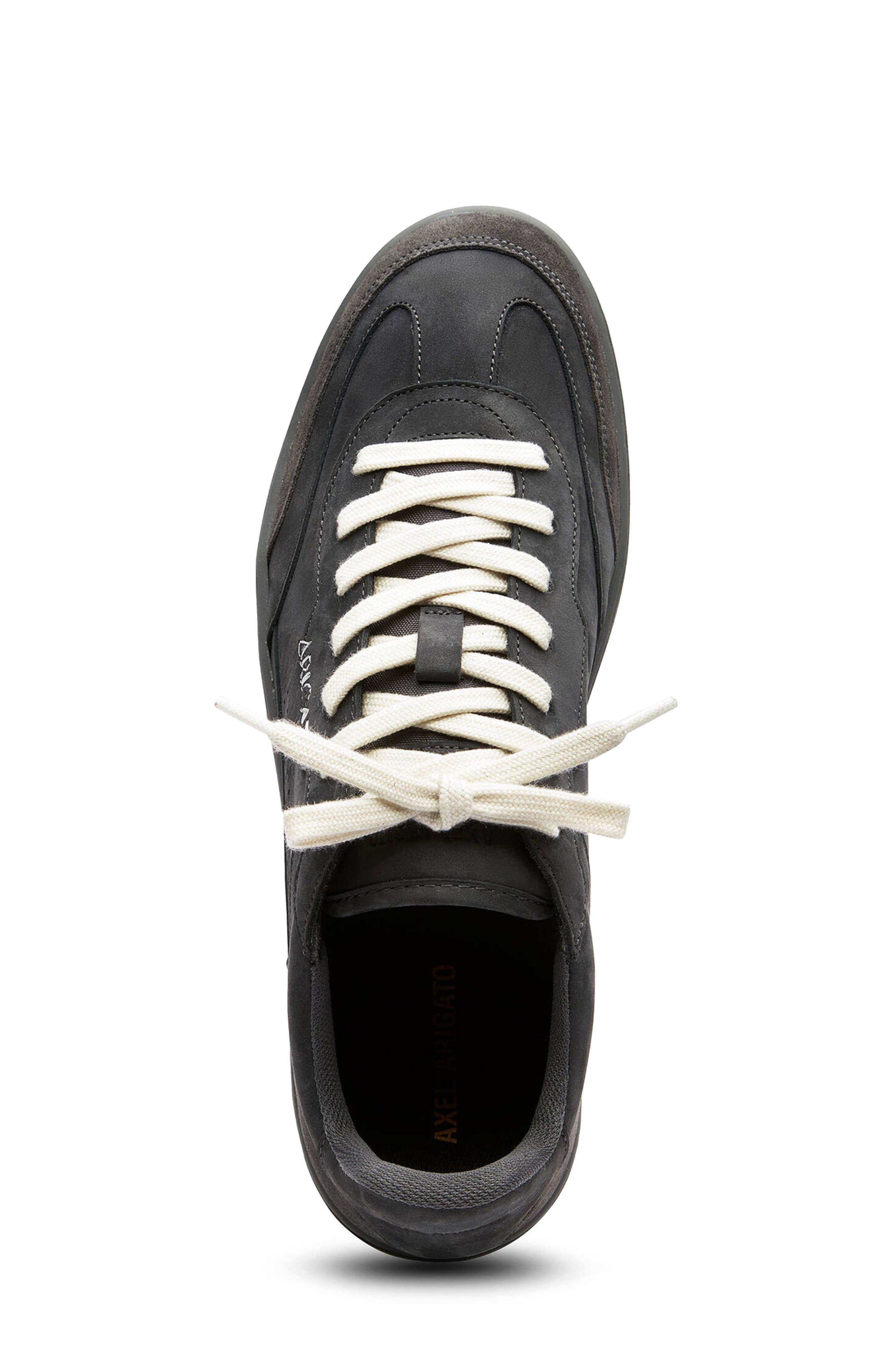 Axel Arigato Dice T-Toe Leather Sneaker, Alternate, color, Off Black/Off Black
