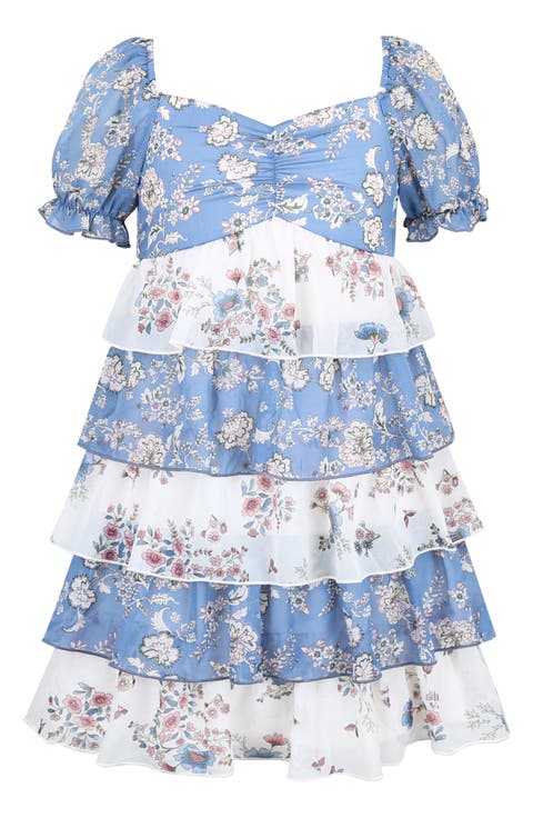 Kids' Tiered Floral Dress