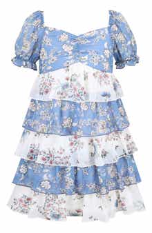 Kids' Tiered Floral Dress