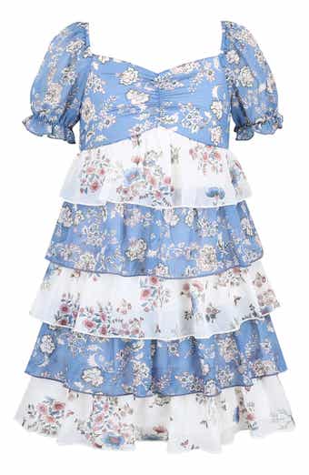Kids' Tiered Floral Dress