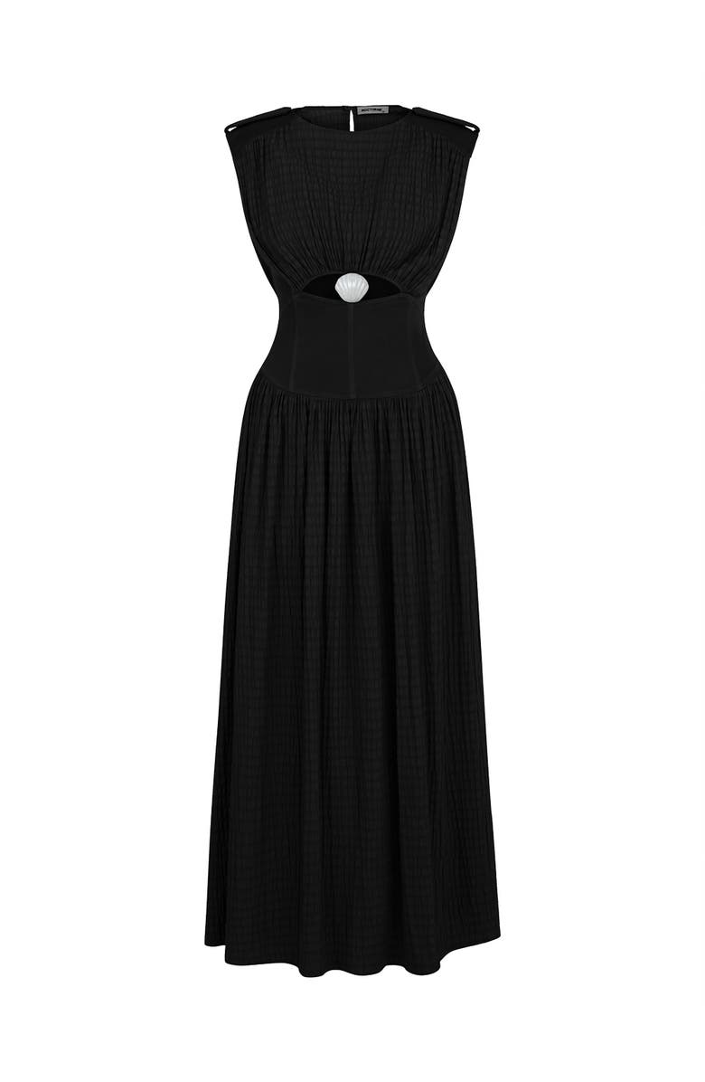 Nocturne Seashell Acssesorized Cut-Out Dress, Alternate, color, 