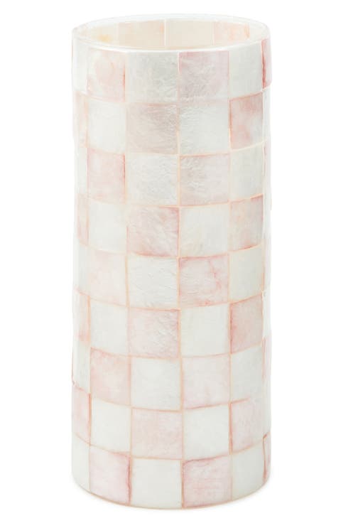 Rosy Check® Capiz Small Vase