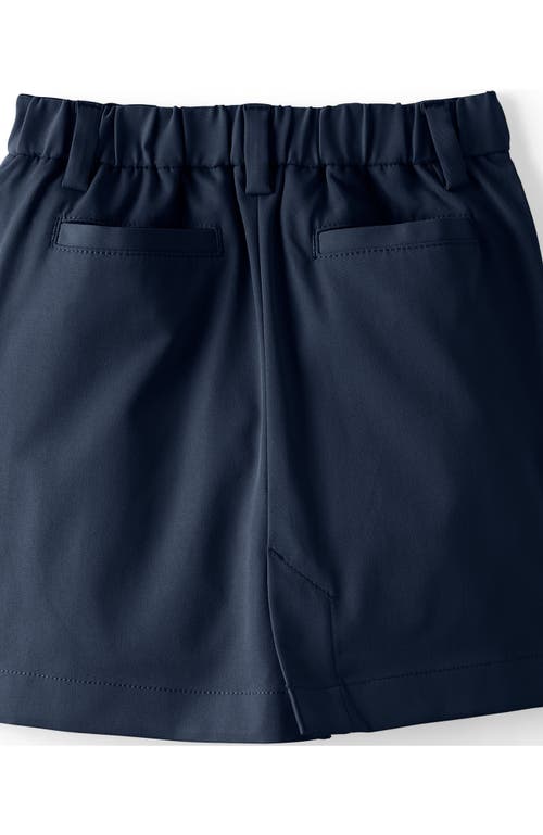LANDS' END LANDS' END SCHOOL UNIFORM GIRLS ACTIVE CHINO SKORT TOP OF THE KNEE 