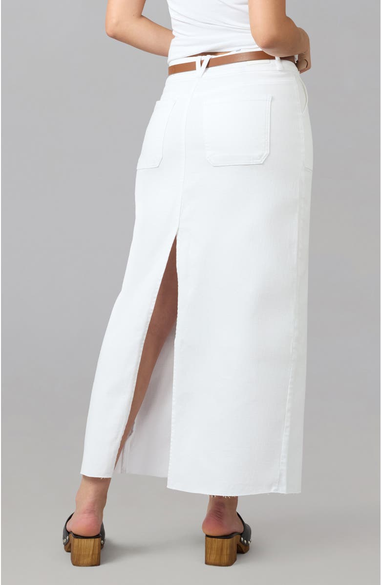 Lola Jeans Madlyn High Rise Maxi Skirt, Alternate, color, White