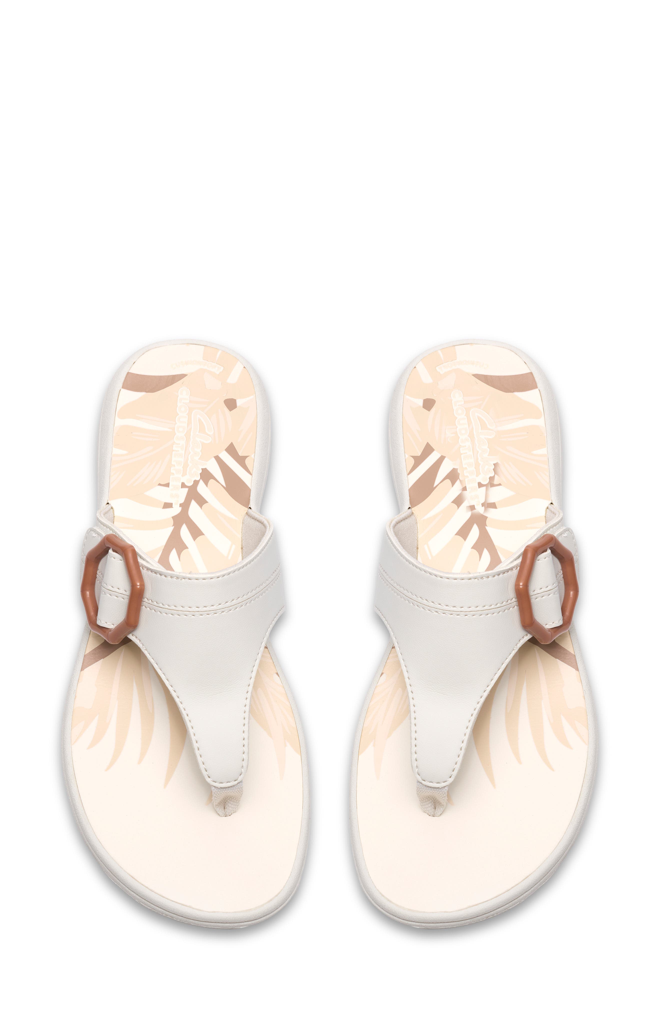 Clarks<sup>®</sup> Breeze Cove Flip Flop, Alternate, color, Off White