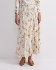 Sportscraft Yara Floral Pleated Midi Skirt