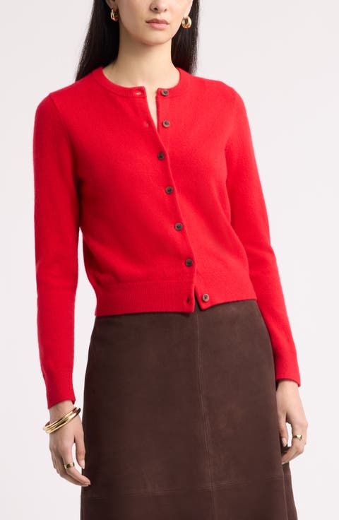 Cashmere Crewneck Cardigan