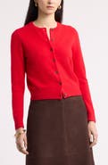 Nordstrom Cashmere Crewneck Cardigan