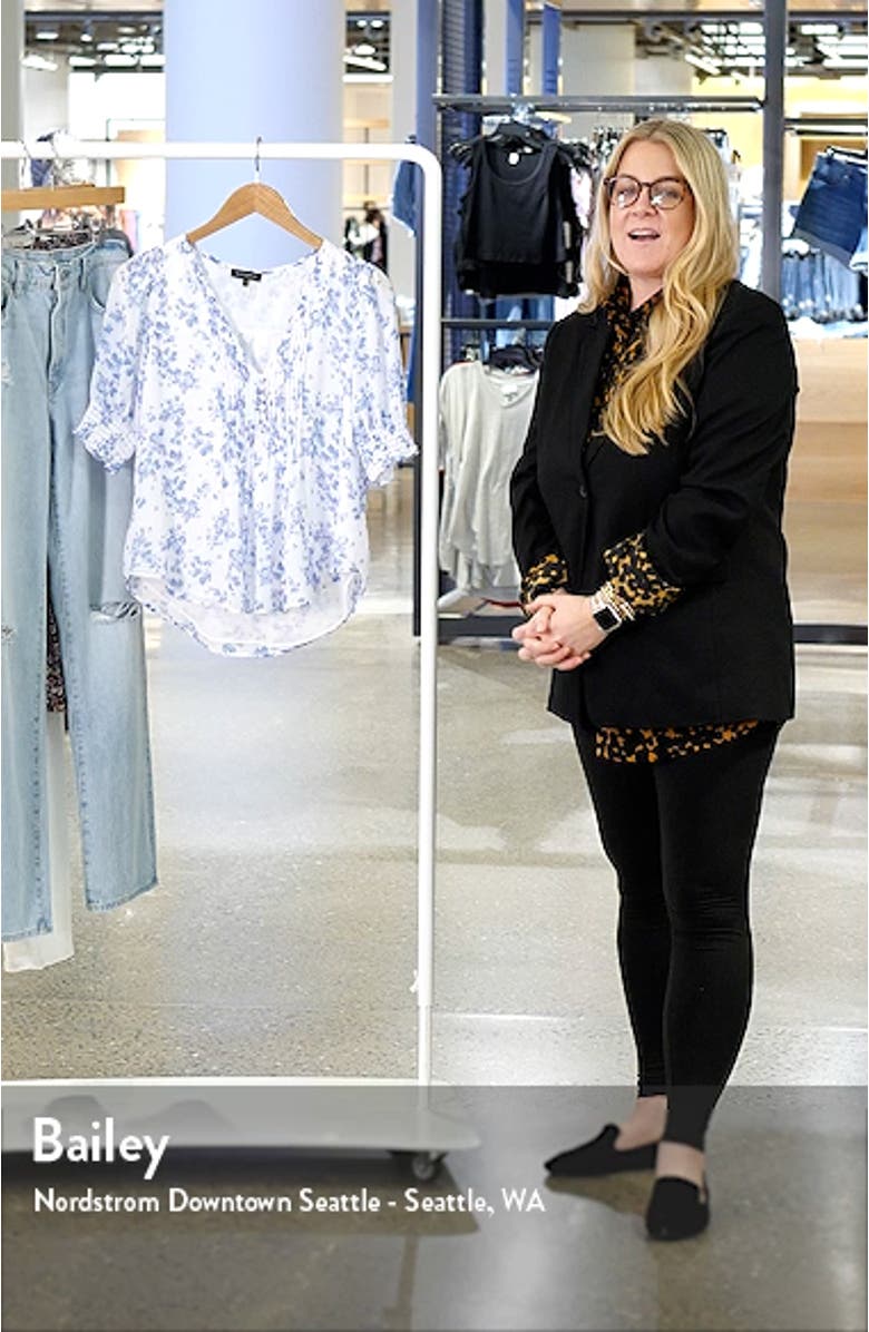 Floral Pintuck Front Top, sales video thumbnail