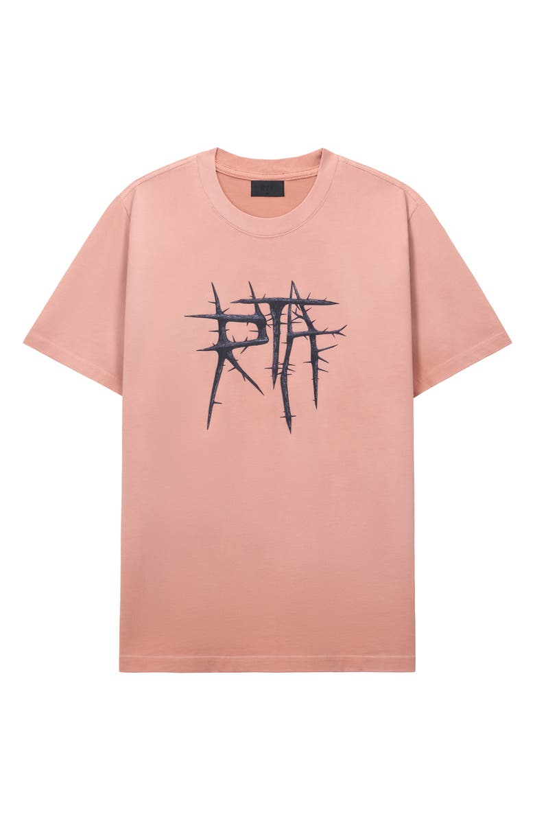 RtA Liam Logo Graphic T-Shirt, Main, color, Cork Rta Thorn