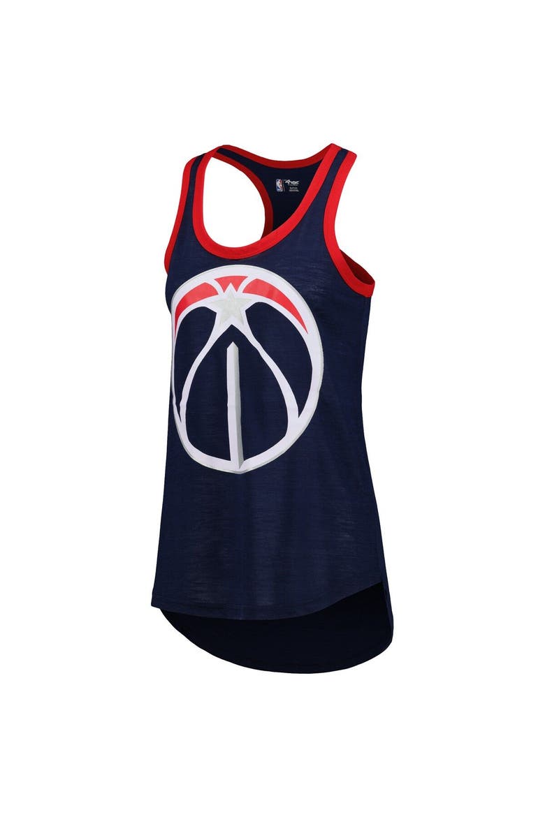 Women's G-III 4Her by Carl Banks Navy Washington Wizards Showdown Scoop-Neck Racerback Tank Top, Alternate, color, Navy