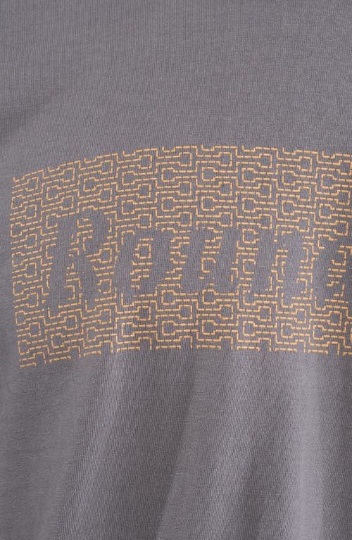 Shop Round Two Stitch Logo T-shirt In Charcoal