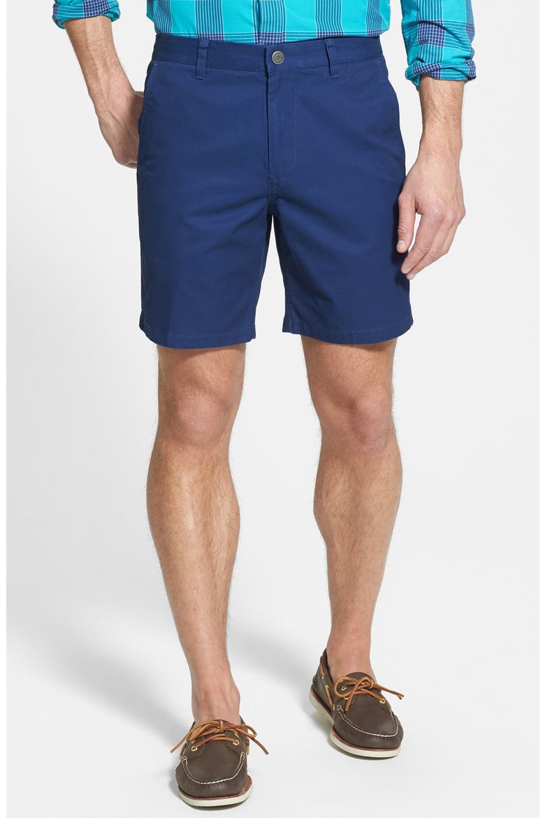 7" 'B's Knees' Washed Cotton Chino Shorts, Main, color, NAVY