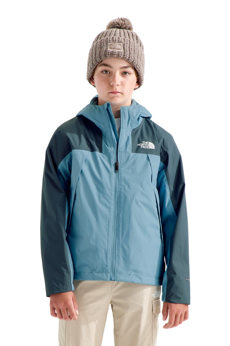 Kids' Antora Triclimate® Jacket, Main, color, PALE TEAL/ GRANITE GREY