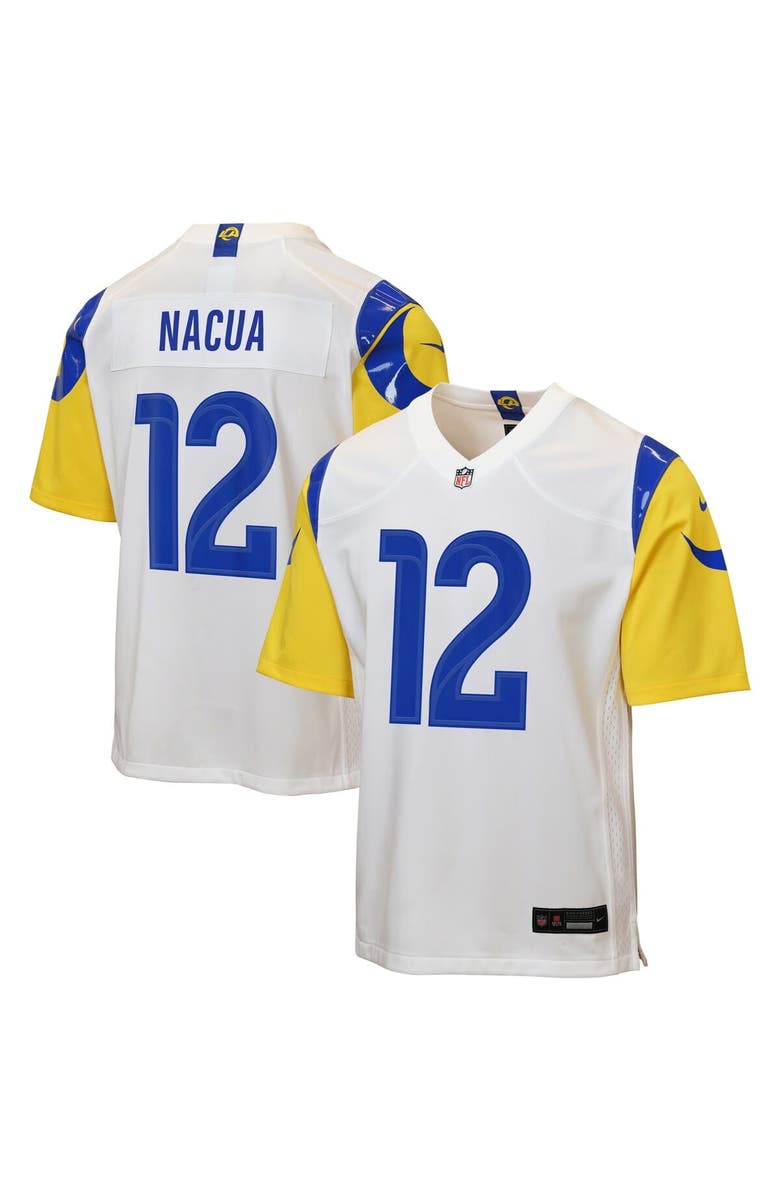 Nike Youth Nike Puka Nacua White Los Angeles Rams Game Jersey, Main, color, White