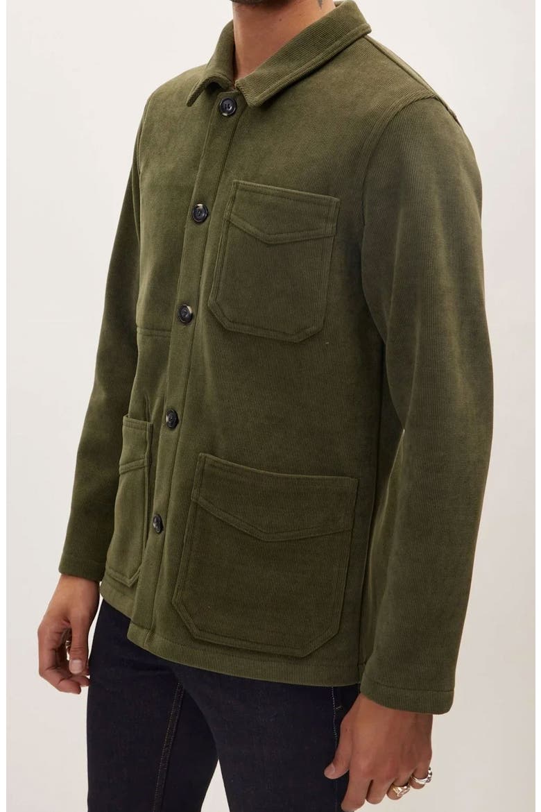 Relaxed Corduroy Utility Jacket, Alternate, color, LIGHT GREEN