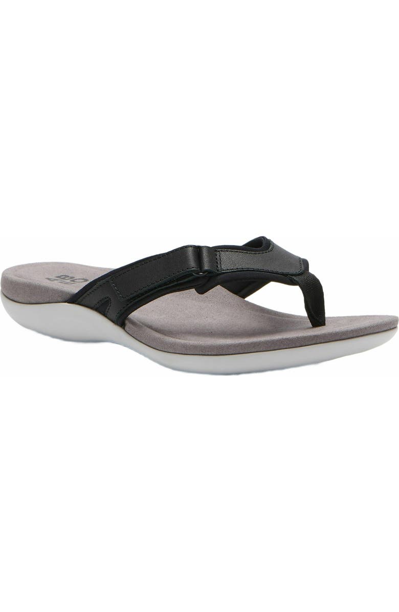 ABEO Oasis Sport Flip Flop, Main, color, Black - Regular