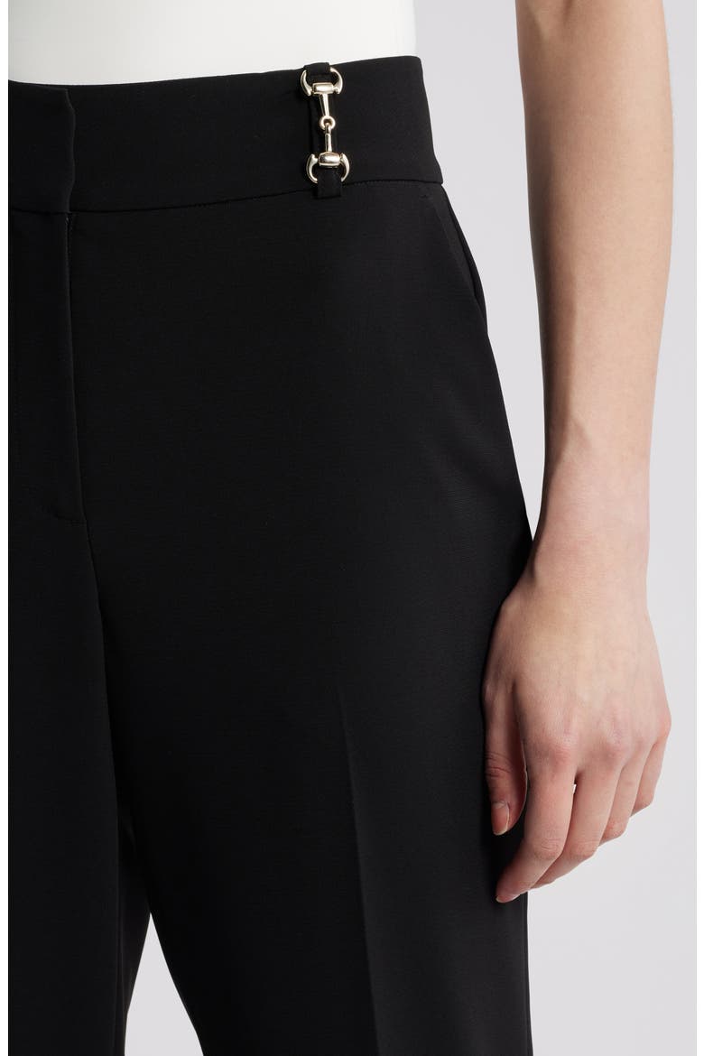 The Paisleigh Split Hem Pants, Alternate, color, NOIR