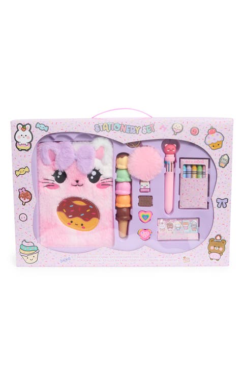 Kids' Sparkle Cat Stationary Set