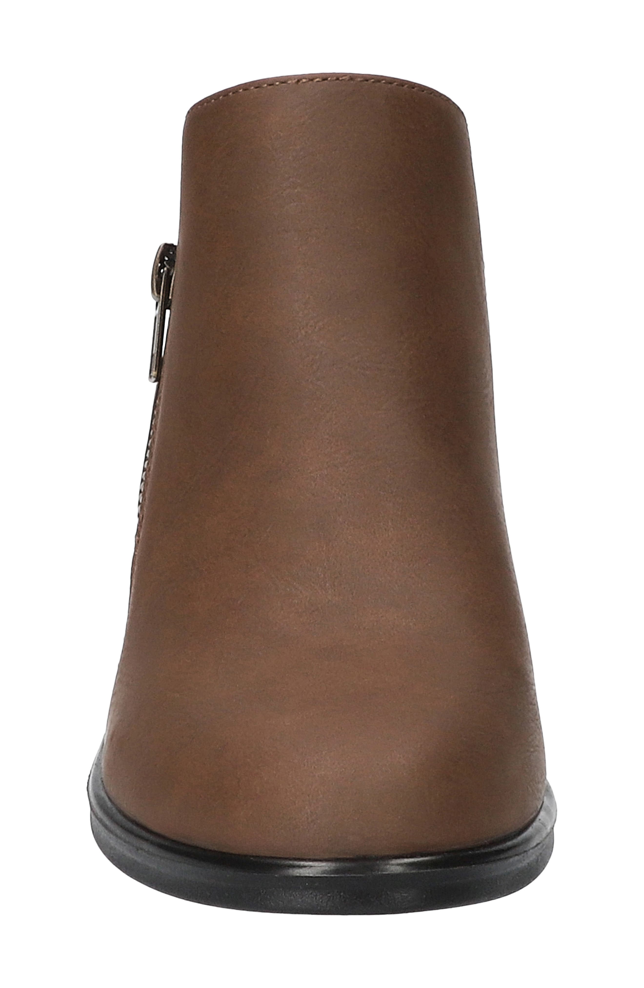 Arbor Faux Leather Ankle Bootie, Alternate, color, BROWN MATTE