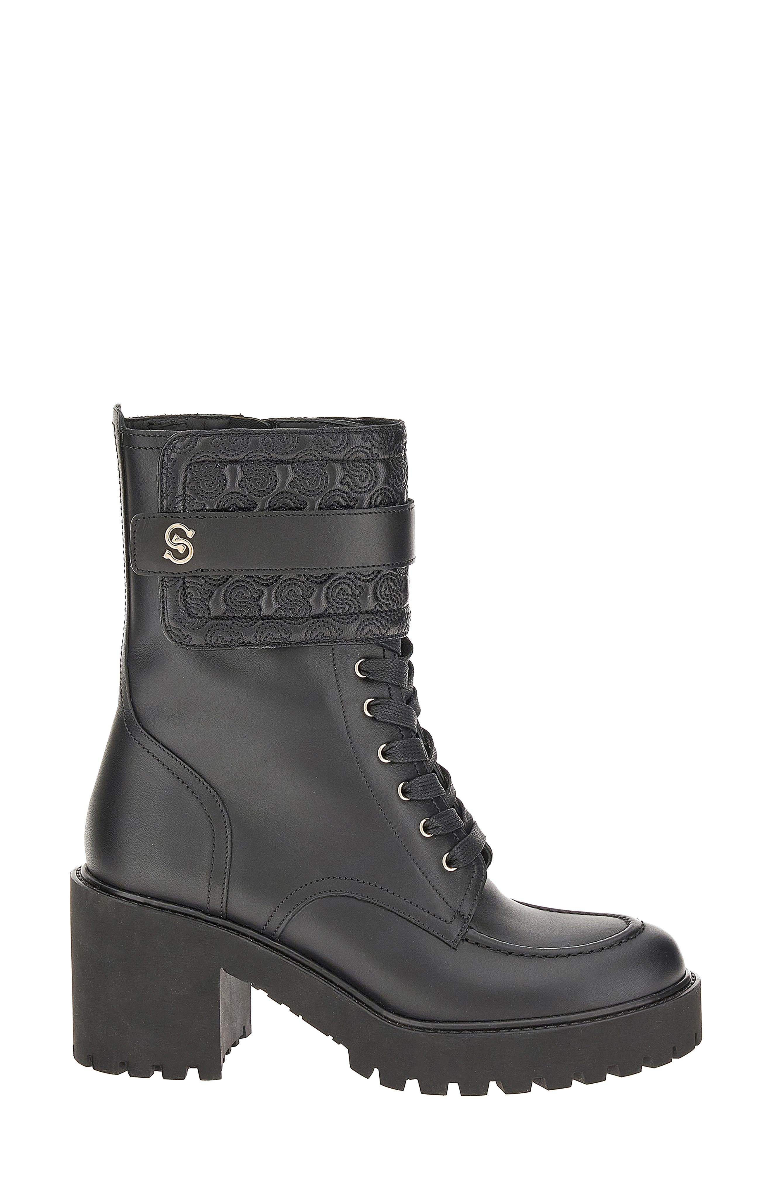 FERRAGAMO Salvatore Ferragamo Shiraz Lace-Up Bootie, Alternate, color, 