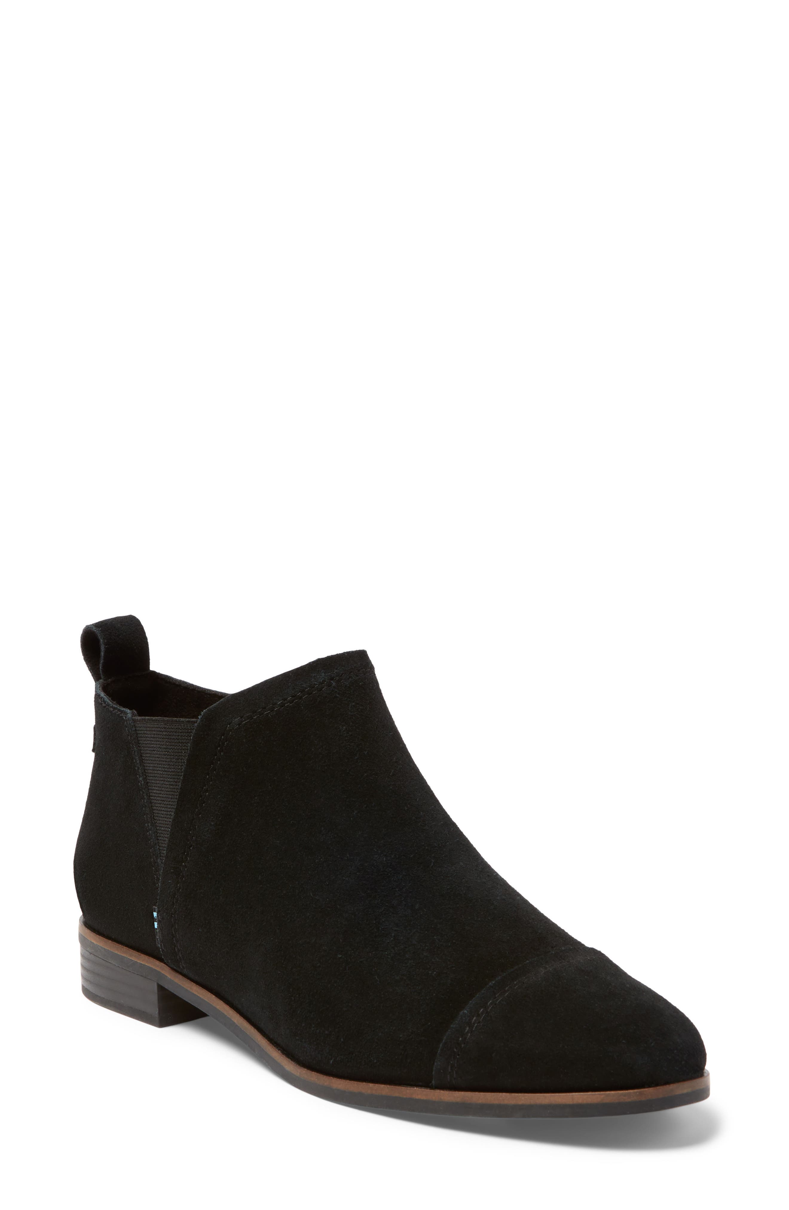 Reese Cap Toe Chelsea Boot, Main, color, BLACK BLACK