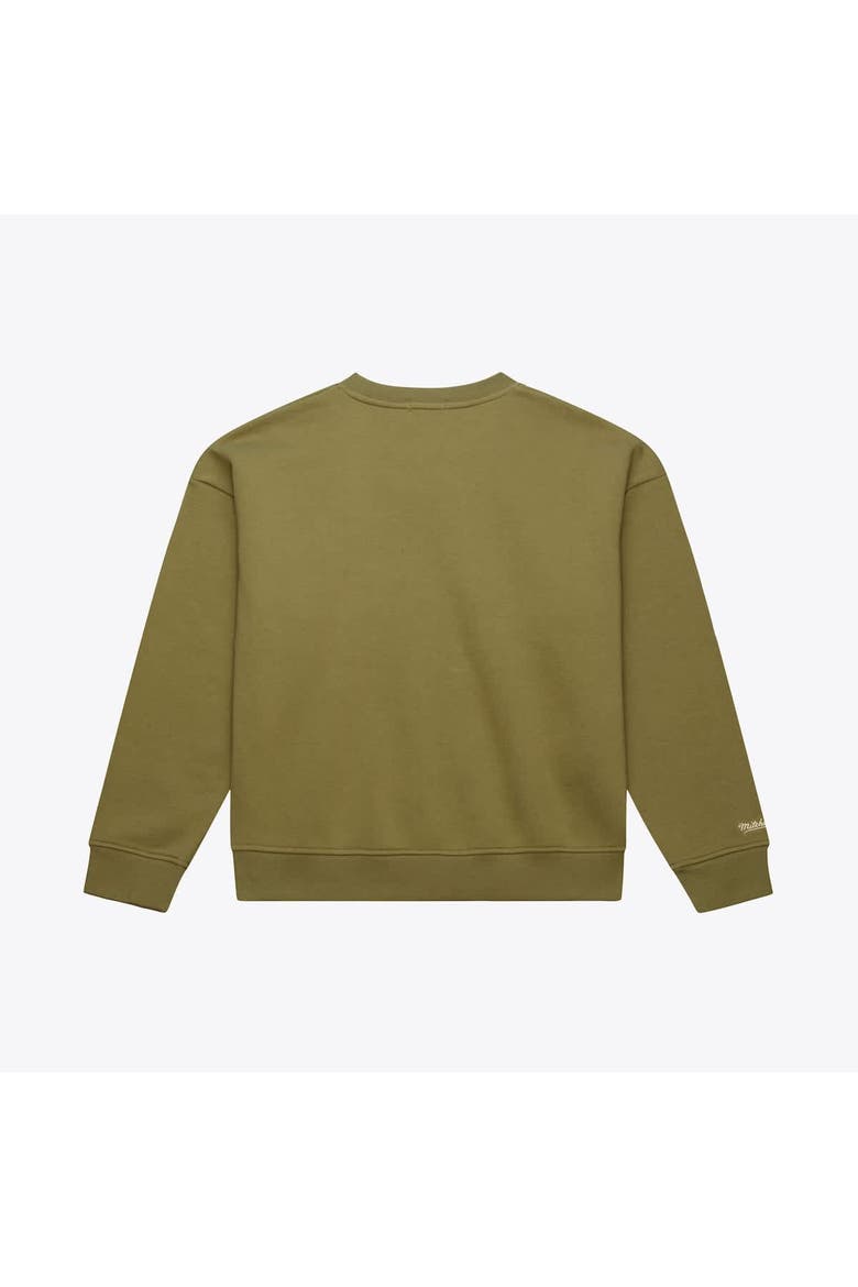 Women's Mitchell & Ness  Olive New York Yankees Cooperstown Collection Fleece Sweatshirt, Alternate, color, Olive