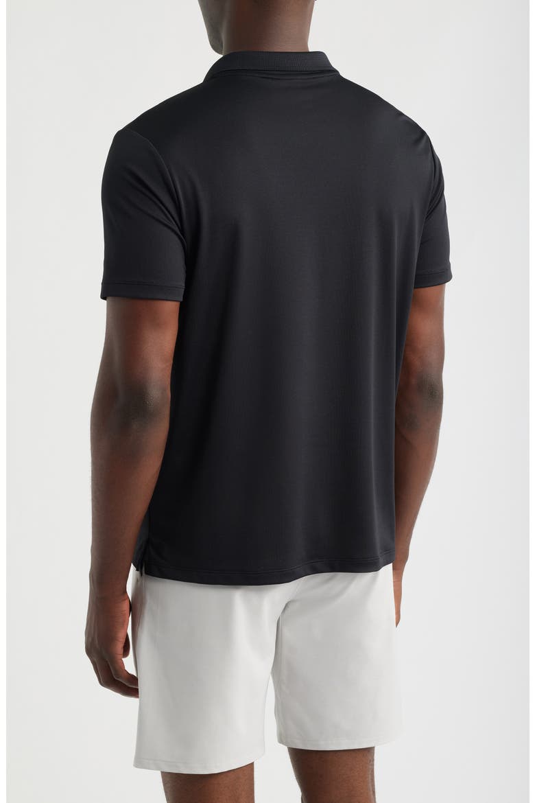 Textured Golf Polo, Alternate, color, BLACK