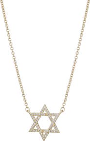 Adornia Cubic Zirconia Star of David Pendant Necklace