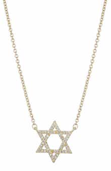 Adornia Cubic Zirconia Star of David Pendant Necklace