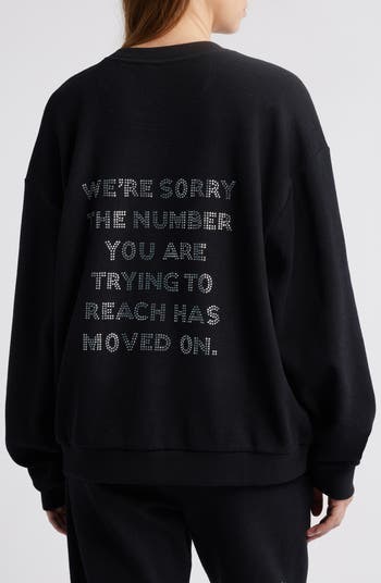 1-800 Kara Cotton Graphic Sweatshirt
