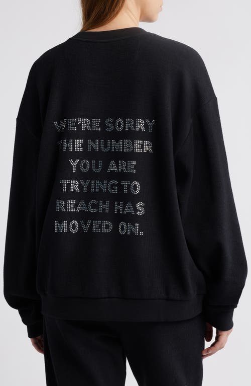 Boys Lie 1-800 Kara Cotton Graphic Sweatshirt In Black
