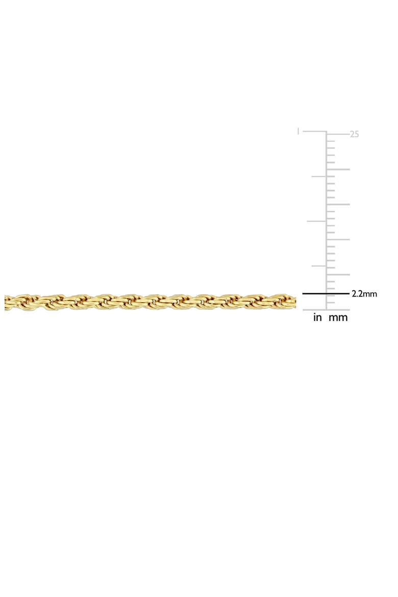 Men's Rope Chain Necklace & Bracelet Set, Alternate, color, YELLOW