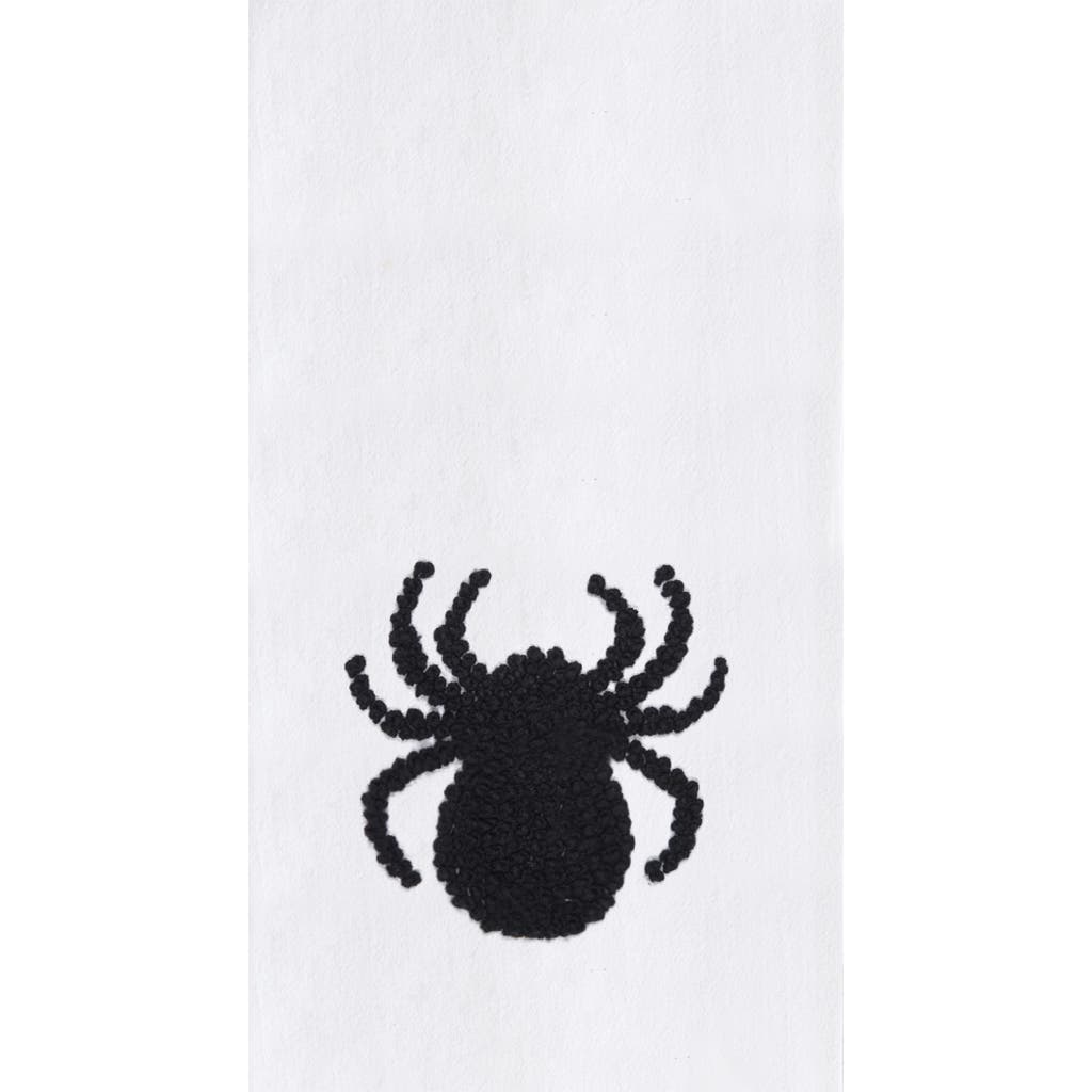 C & F Home C&f Home Halloween French Knot Black Spider100% Cotton Flour Sack Dishtowel In Multi