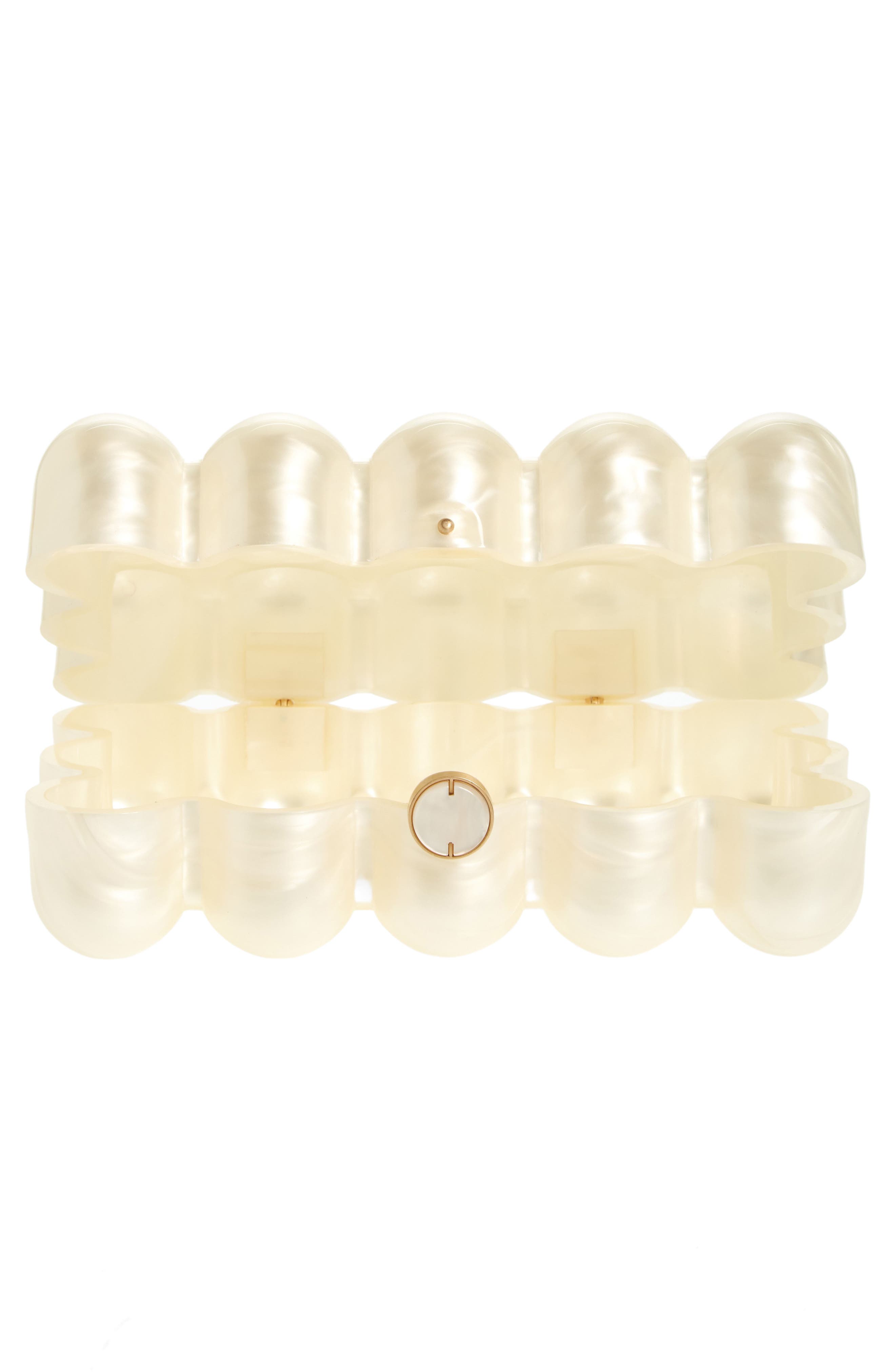 Cult Gaia The Bubble Acrylic Box Clutch, Alternate, color, 