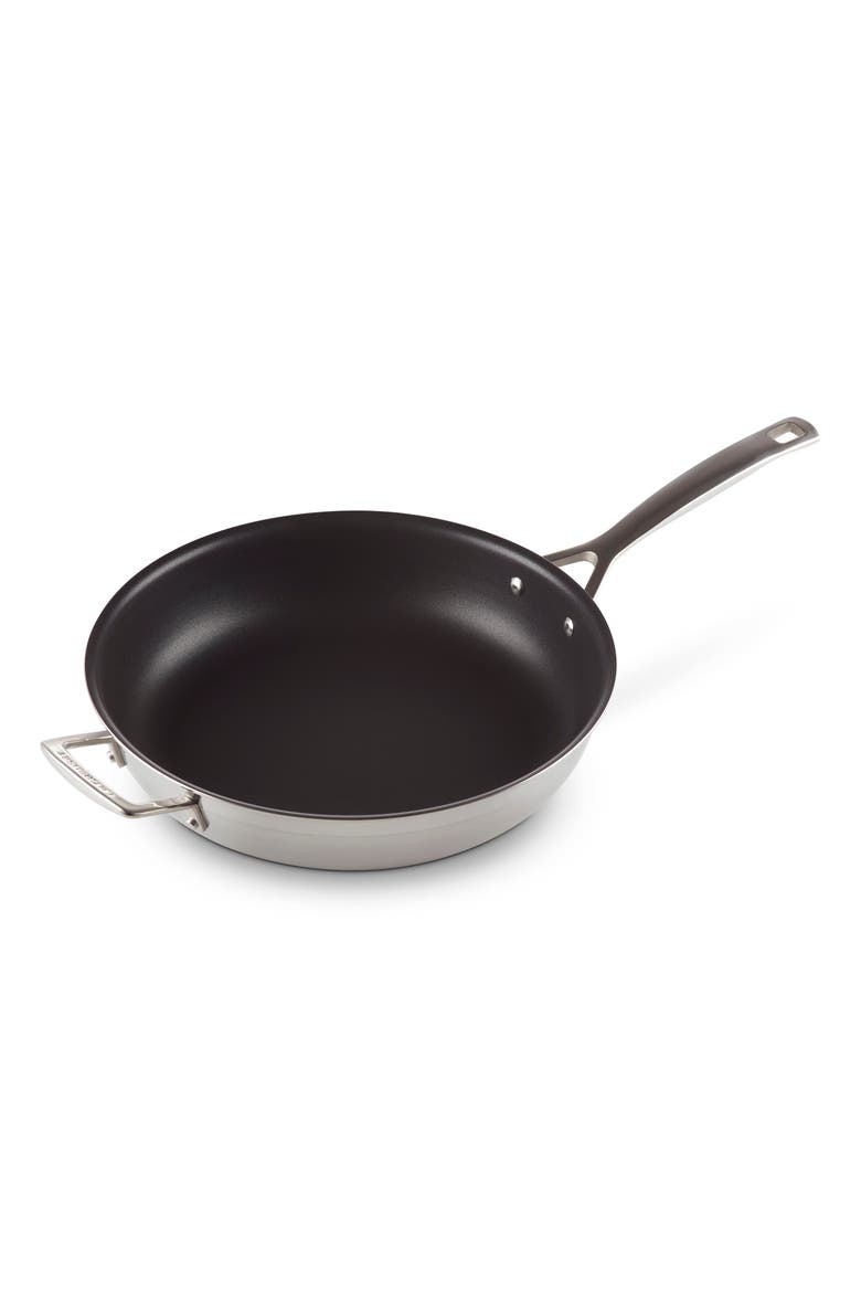 12-Inch Classic Stainless Steel Nonstick Fry Pan, Main, color, STAINLESS STEEL