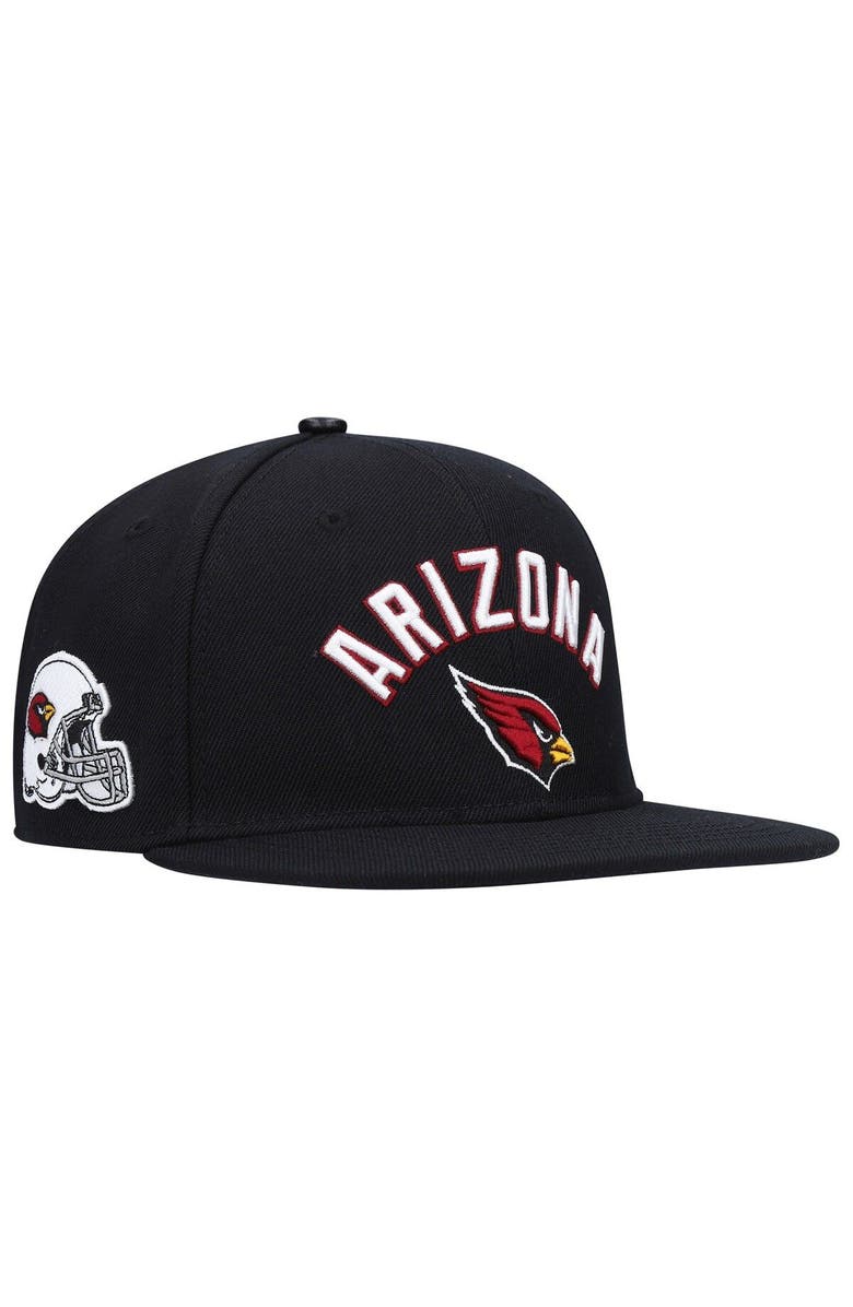 PRO STANDARD Men's Pro Standard Black Arizona Cardinals Stacked Snapback Hat, Main, color, 