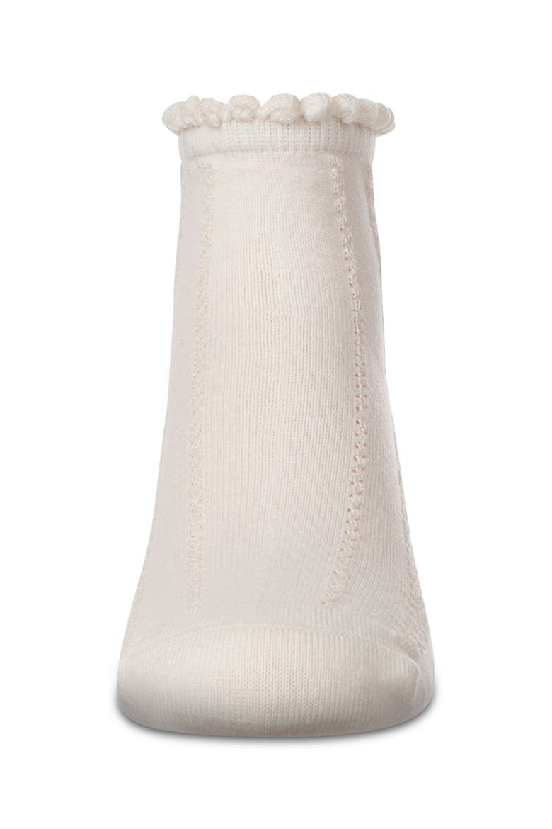 Kid's Rope Stitch Anklet Socks, Alternate, color, Winter White