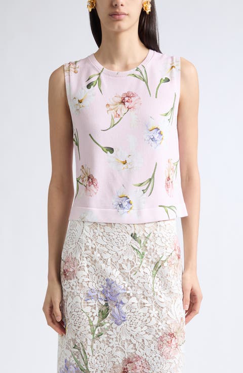 Painted Iris Sweater Tank