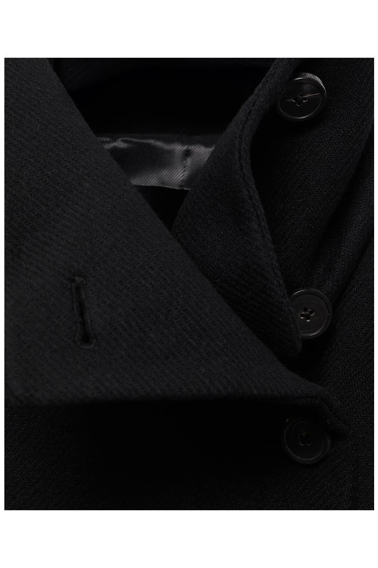 Manteco Virgin Wool Blend Coat, Alternate, color, BLACK