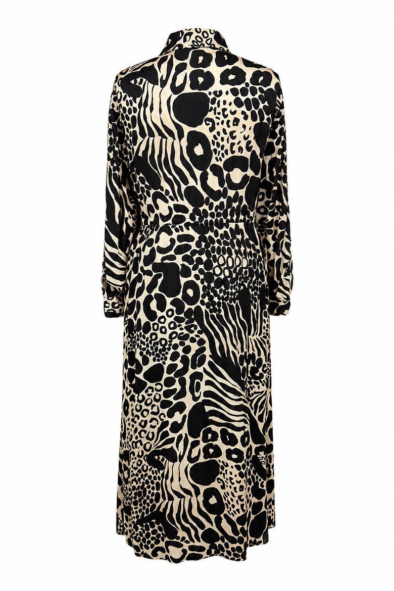 Marina Maxi Dress, Alternate, color, BLACK-ECRU