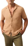 Faherty Oasis Jacquard Camp Shirt