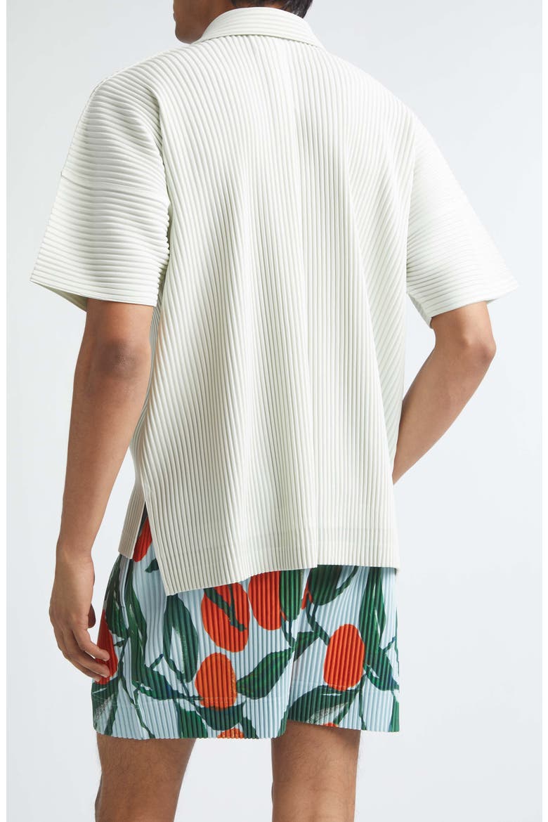 Monthly Colors May Pleated Camp Shirt, Alternate, color, PF FENCE GREEN