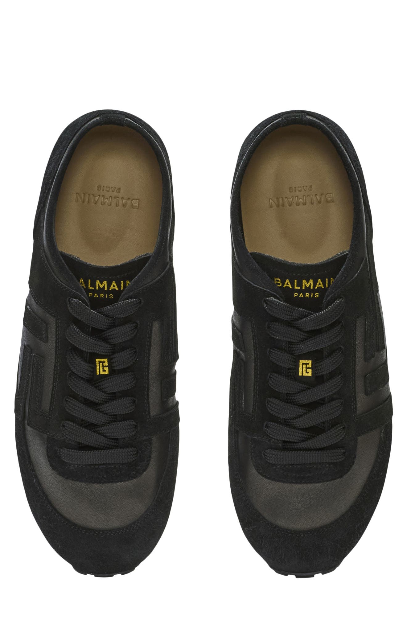 Balmain Racer 45 Low Top Sneaker, Alternate, color, 0Pa Black